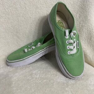 Vans Authentic Lime Green Shoe 5.5